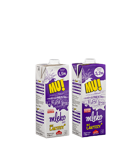 MU! UHT lactose free milk 1.5%